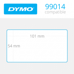 Etiquetas S0722430 - 99014 Dymo compatibles