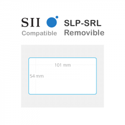 Etiquetas Seiko SLP-SRL con adhesivo removible compatibles 101x54mm