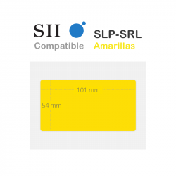 Etiquetas Seiko SLP-SRL Amarillas compatibles 101x54mm