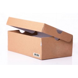 Ejemplo de uso etiqueta adhesiva 11352 Dymo compatible en caja de zapatos