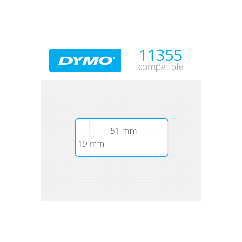 11355 Dymo etiquetas compatibles