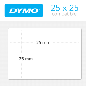 S0929120 Dymo etiquetas 25x25mm compatibles