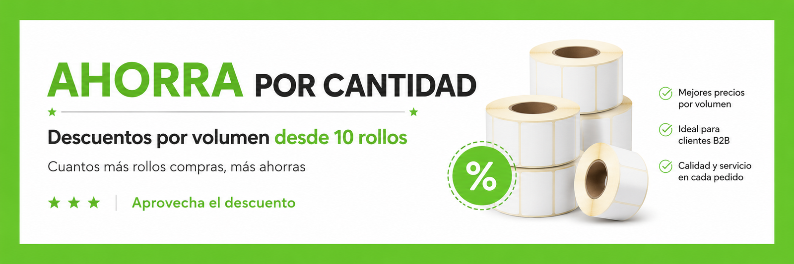 Descuentos por cantidad Banner home superetiquetas.es
