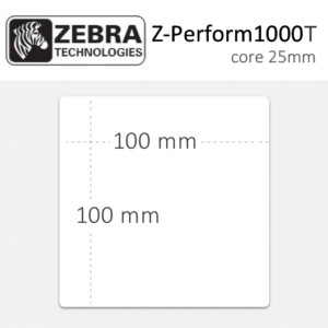 Etiquetas Zebra 100x100mm