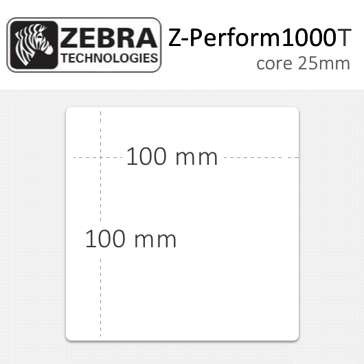 Etiquetas Zebra 100x100mm