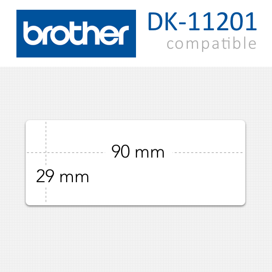 DK 11201 Etiquetas Brother compatibles