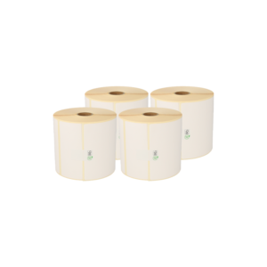 Etiquetas Zebra 100x40mm compatibles núcleo 40mm superetiquetas.es