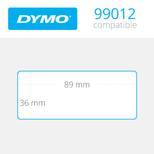 99012 Dymo Etiquetas compatibles