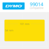 99014 Dymo etiquetas amarillas compatibles 101x54mm