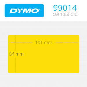 99014 Dymo etiquetas amarillas compatibles 101x54mm