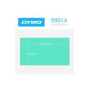 99014 Dymo etiquetas verdes compatibles 101x54mm