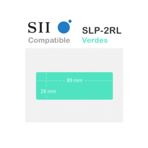 Seiko SLP-2RL Etiquetas Verdes Compatibles 89x28mm