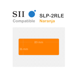 Seiko SLP-2RLE etiquetas naranjas compatibles 89 x 36 mm