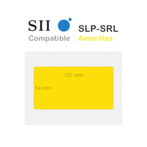 Seiko SLP-SRL etiquetas amarillas compatibles 101 x 54 mm